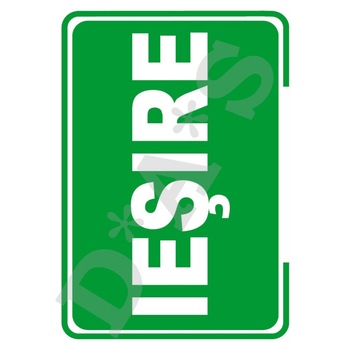 Set de 4 buc., indicatoare - iesire Set de 4 buc., indicatoare - iesire