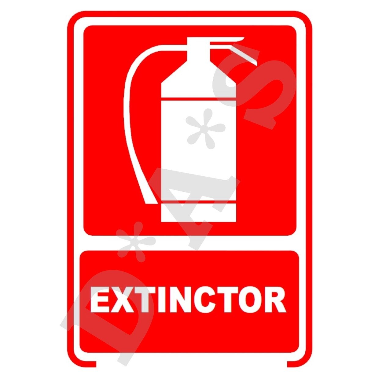 Set de 4 indicatoare A5 - Extinctor