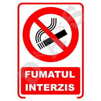 Set de 4 indicatoare A5 - Fumatul interzis Set de 4 indicatoare A5 - Fumatul interzis