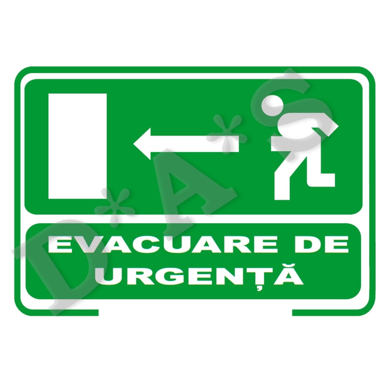 Set de 4 buc., indicatoare - evacuare de urgenta