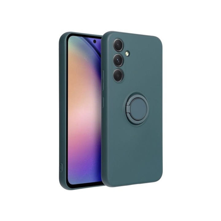 Husa Spate Forcell Ring, Compatibila Cu Samsung Galaxy A54 5G, Verde