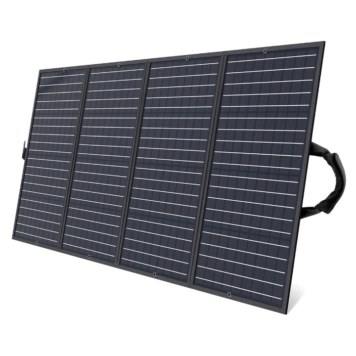 Panou solar fotovoltaic pliabil Choetech SC010, 160W, 2x USB / 1x USB tip C si DC, Negru