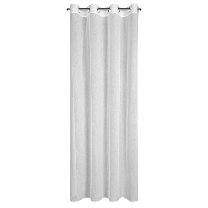 Perdea cu inele, KEJTI, 140x250, Eurofirany, alb