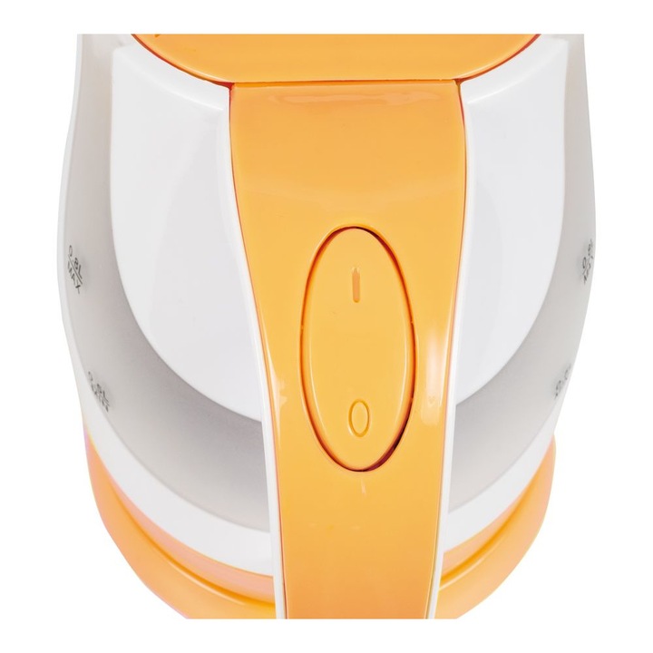 Fierbator De Gusto, Easy, 0.8 l, 2200W, Inox, Portocaliu