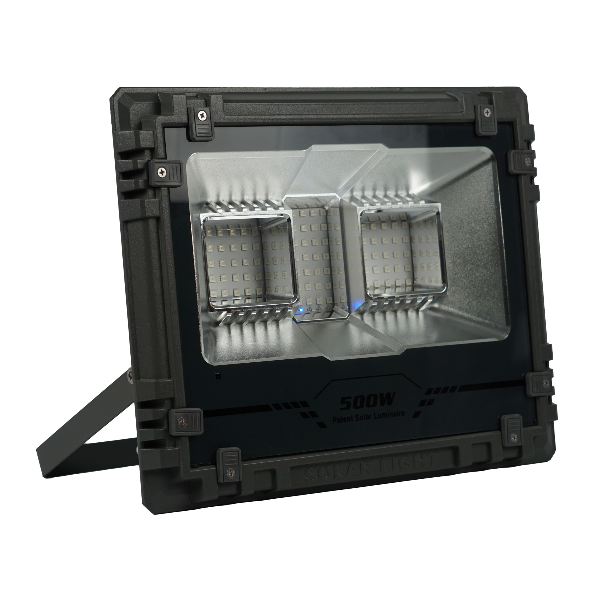 Proiector solar LED 500w RGB, cu panou solar 5v 40w - eMAG.ro