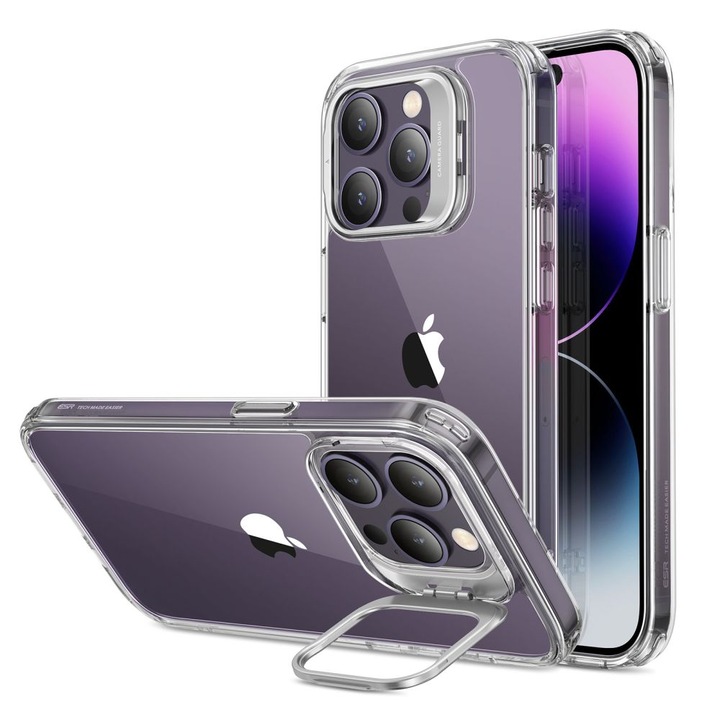 iPhone 14 Pro, ESR tok - Classic Kickstand, átlátszó