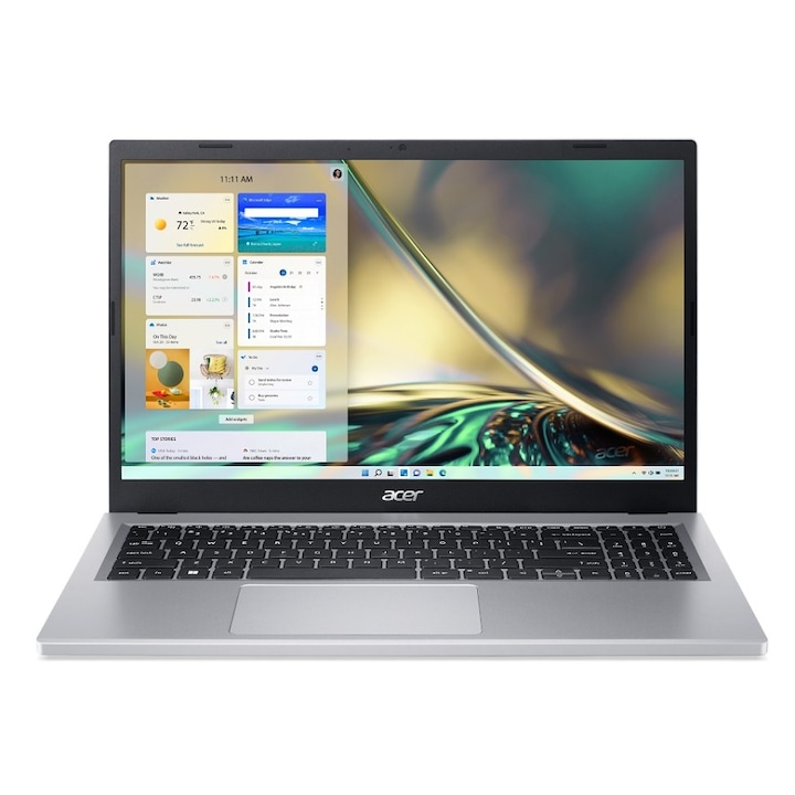 Acer Aspire 3 A31515,6" FullHD laptop, AMD® Ryzen™ 5 7520U, 8GB, 512GB SSD, AMD® Radeon™, EFI Shell, Magyar billentyűzet, Ezüst