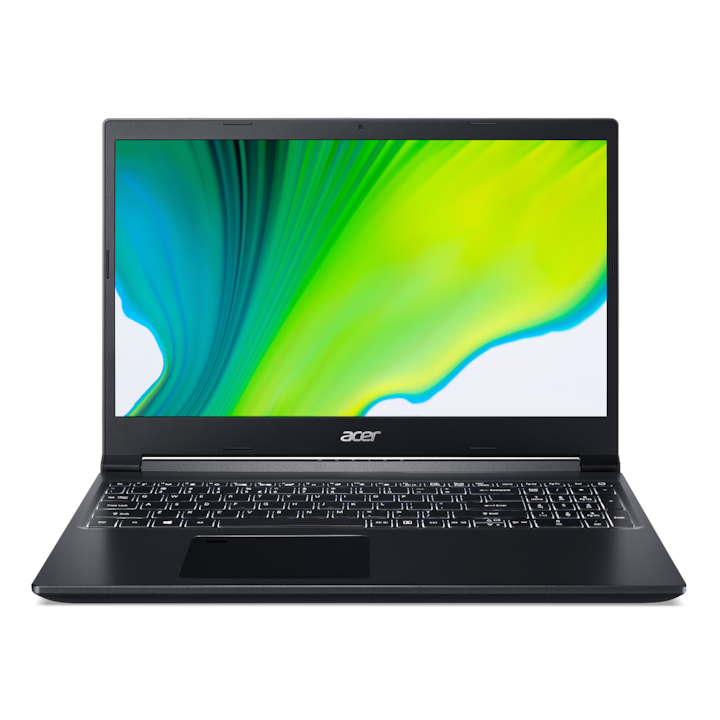 Acer Aspire A715-43G-R7AU 15.6" FullHD IPS laptop, AMD Ryzen 5 5625U, 8GB, 512GB SSD, GeForce RTX 3050, FreeDOS, Magyar billentyűzet, Fekete
