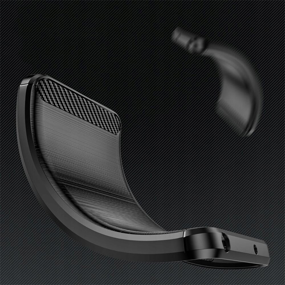 Husa pentru Xiaomi 12T, 12T Pro, Techsuit Carbon Silicone, negru