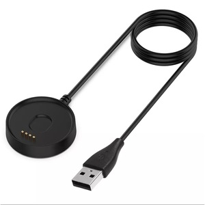 Incarcator cu cablu USB inclus, compatibil cu smartwatch Mobvoi TicWatch C2 TicWatch C2+, Negru