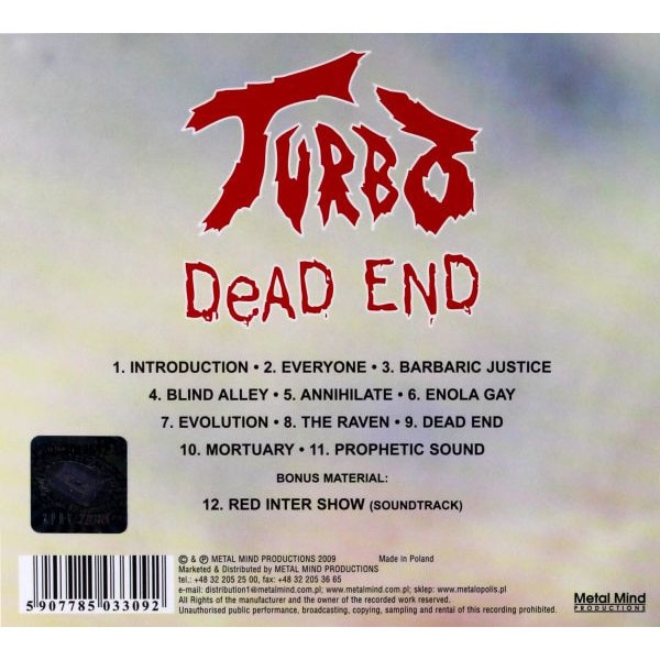 Turbo: Dead End (Remastered + Bonus Tracks) [CD] - eMAG.hu