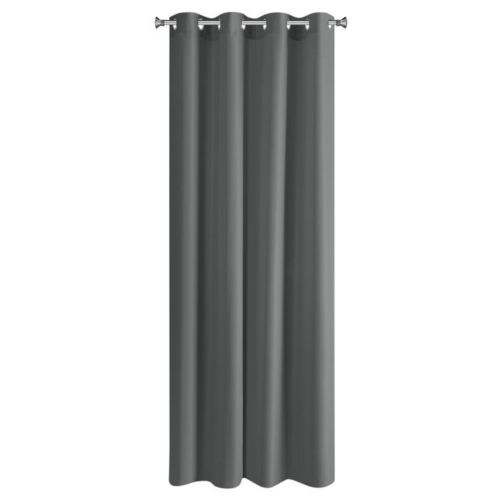 Eurofirany EVITA gyűrűs függöny 140x250 Szürke