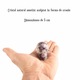 5 cm-es, ametiszt kristályból kézzel faragott koponya figura, féldrágakő gyógyító kő
