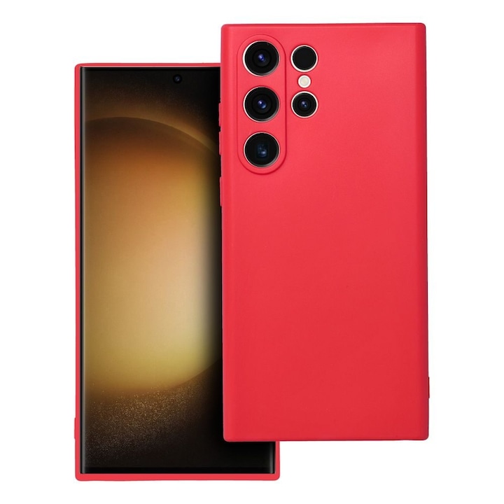 Кейс, Съвместим със Samsung Galaxy S23 Ultra, червен