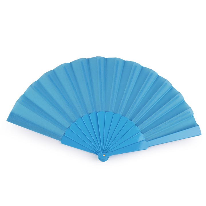 Dekoratív textil ventilátor 22,5 cm Kék