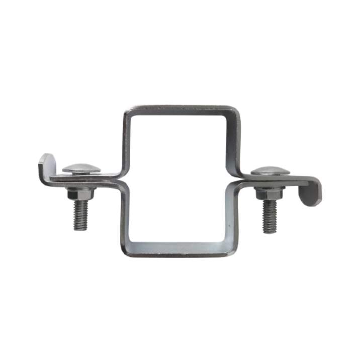 Set 5 x Brida Fixare Traseu Pentru Stalpi Rectangulari Dimensiuni Stalp 60x40 Mm Acoperire Vopsit Ral 6005