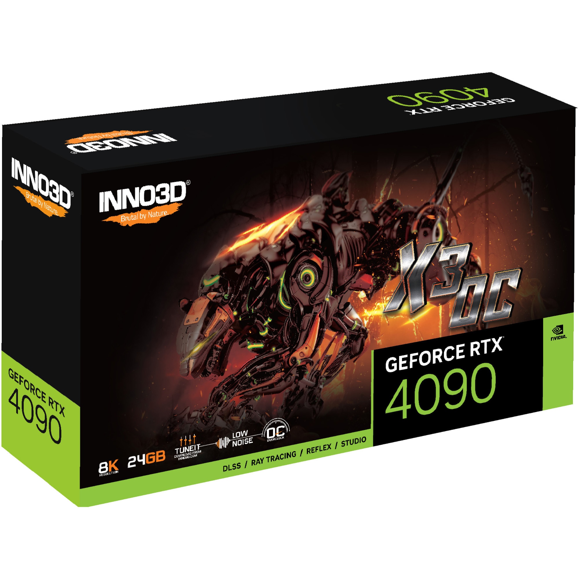 Placa video INNO3D GeForce RTX 4090 X3 OC, 24GB GDDR6X, 384