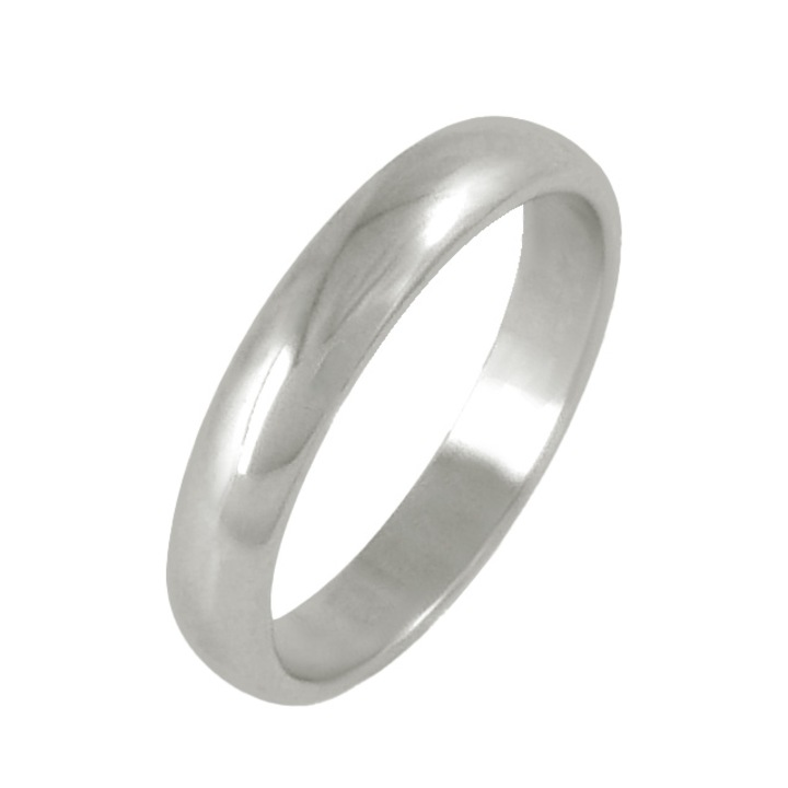 Сребърен брачен пръстен с изпъкнал профил, ширина 6 мм, 10315VrgAg Dras 10687