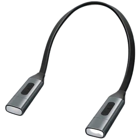 Lampa pentru citit, cu pozitionare pe gat, Katlion, cu acumulator incorportat si 3 pozitii de luminare