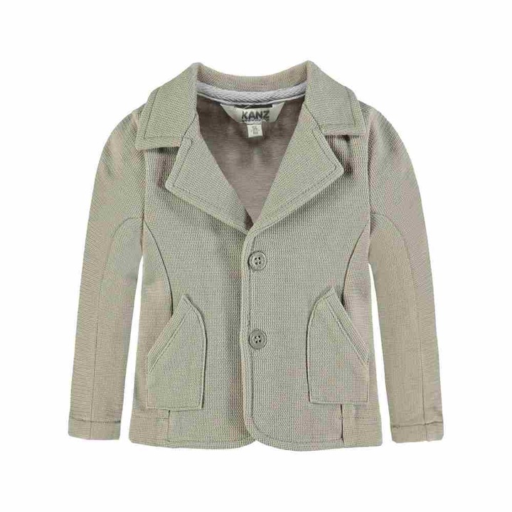 Jacheta pentru baieti, Kanz, Bumbac/Poliester, Gri, Gri