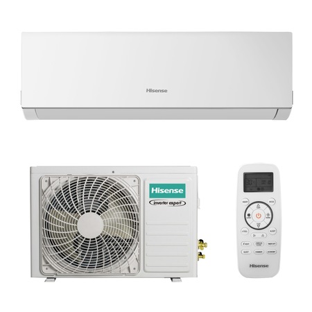 Aparat de aer conditionat Hisense New Comfort DJ35VE0BG-DJ35VE0BW Inverter 12000 BTU, Clasa A++, Silentiozitate 16 dB, functia I Feel, Super Cooling, Wi-Fi, Display LED, compatibil cu aplicatiile smart-home