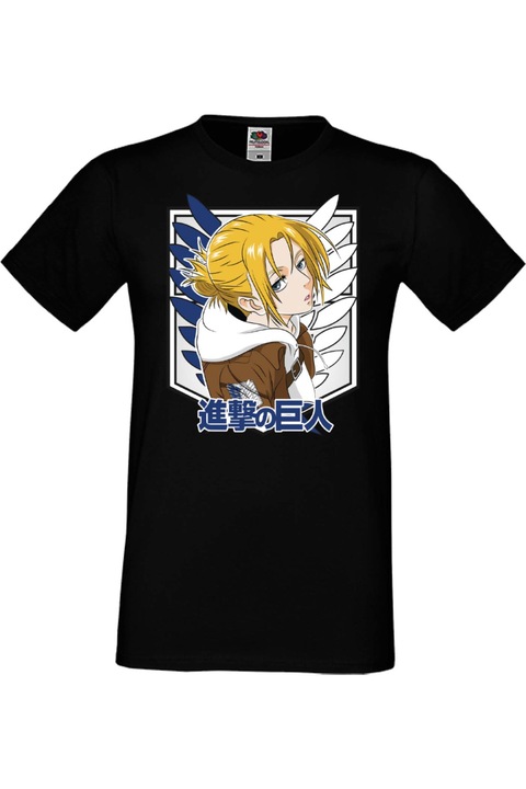 Férfi póló anime manga japan animation comics attack on titan Levi Ackermann eren yeager annie leonhart porco titans Attack on Titan Annie Leonhart 01, Fekete