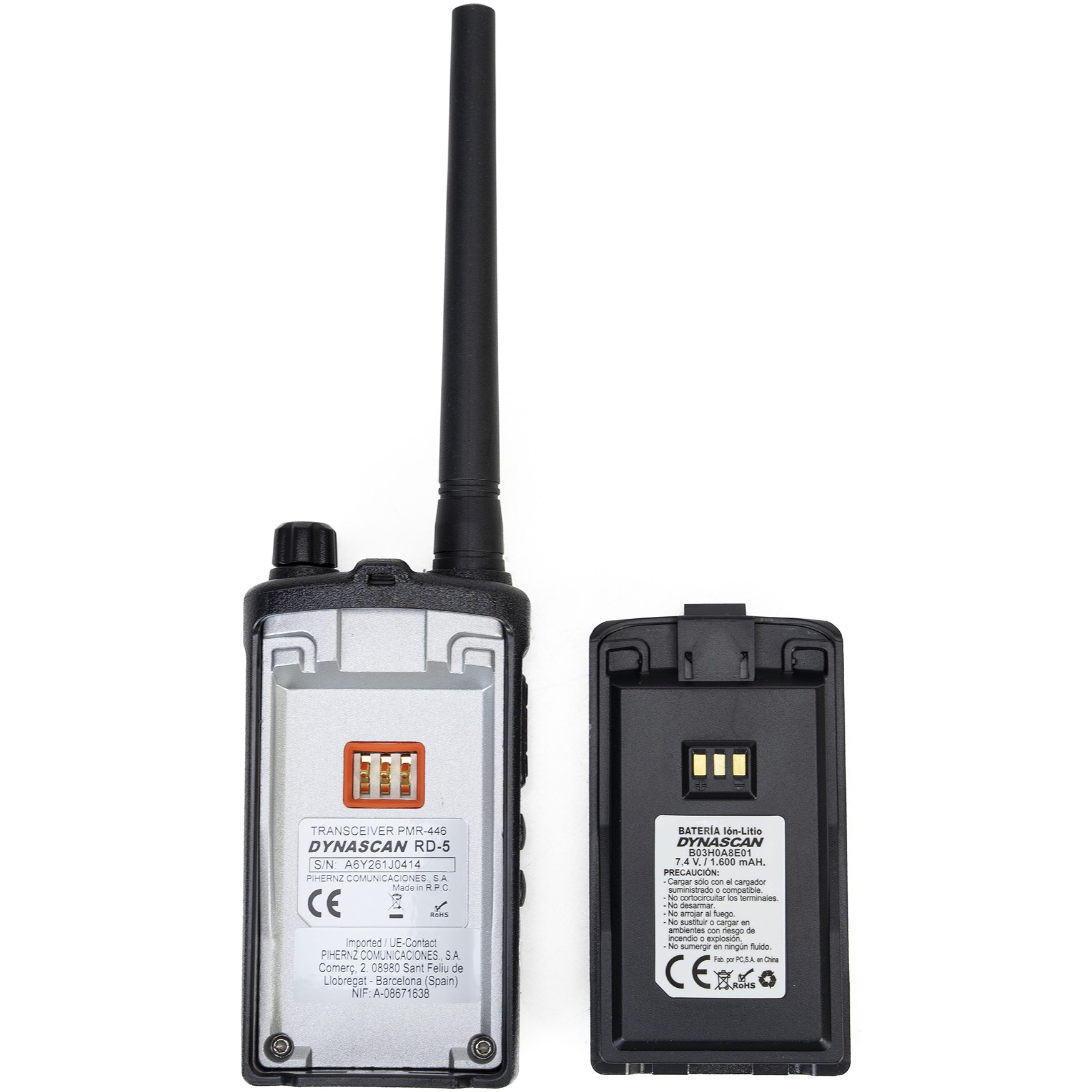 Talkie-walkie Dynascan EU-55 – PMR 446 MHz – 16 Canaux – Neuf