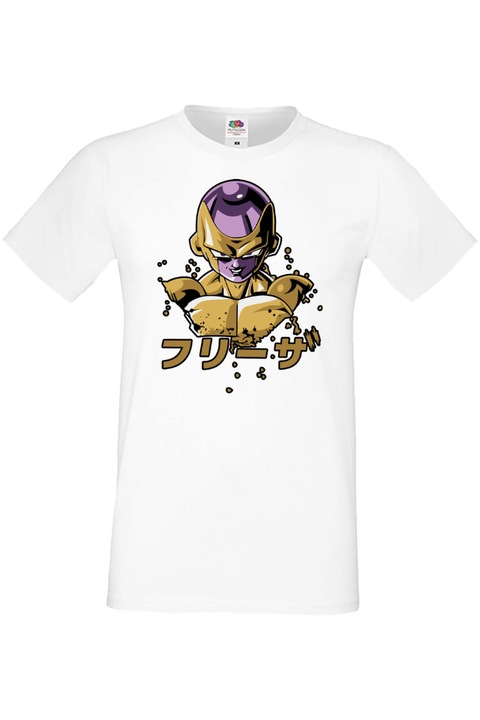 Férfi póló anime manga japan animation comics dragon ball z goku frieza saiyan Dragon Ball Z Frieza 01, Fehér