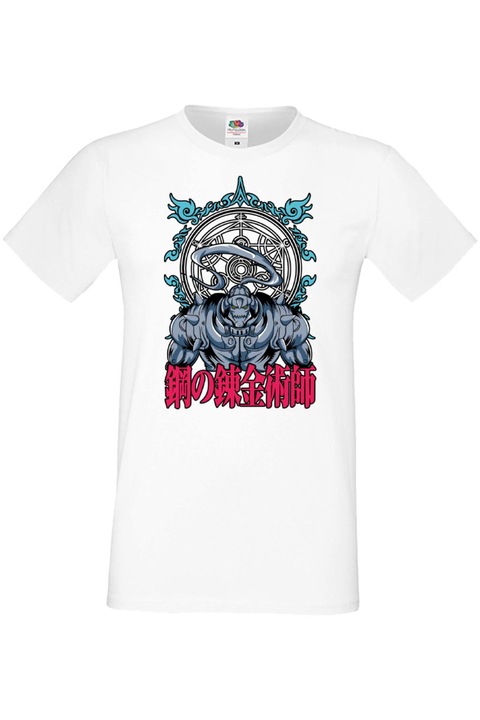 Férfi póló anime manga japan animation comics fullmetal alchemist alphonse elric Fullmetal Alchemist Alphonse Elric, Fehér