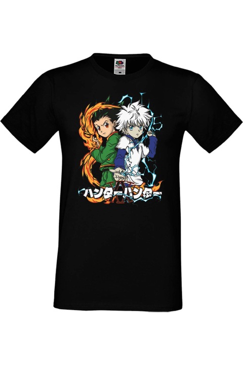 Férfi póló anime manga japan animation comics hunter x hunter gon freecss Hunter x Hunter Gon Freecss, Fekete