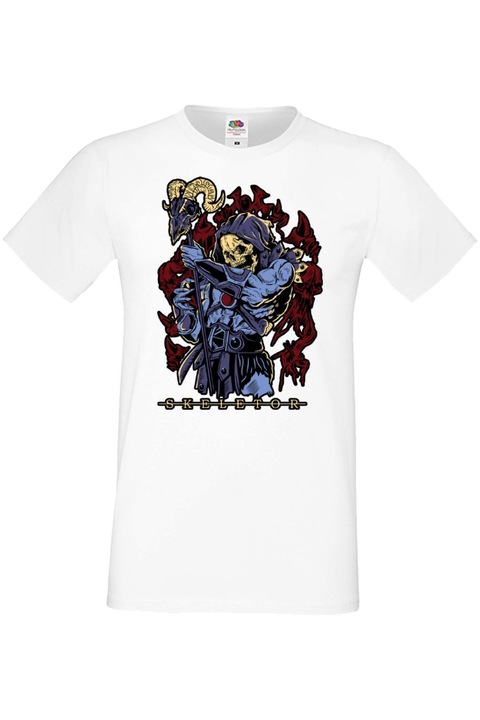 Férfi póló anime manga japan animation comics masters of the universe skeletor he-man Masters of the Universe Skeletor, Fehér