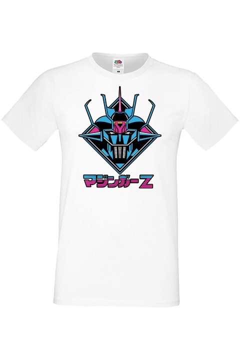 Férfi póló anime manga japan animation comics mazinger z Mazinger Z, Fehér