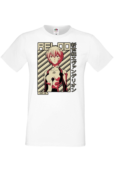 Férfi póló anime manga japan animation comics neon genesis evangelion asuka rei maria iscariot eva mecha robots Neon Genesis Evangelion Rei Ayanami 03, Fehér