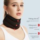 Suport Cervical pentru Sustinere si Protectie, CRM, Reglabil, Unisex, Negru