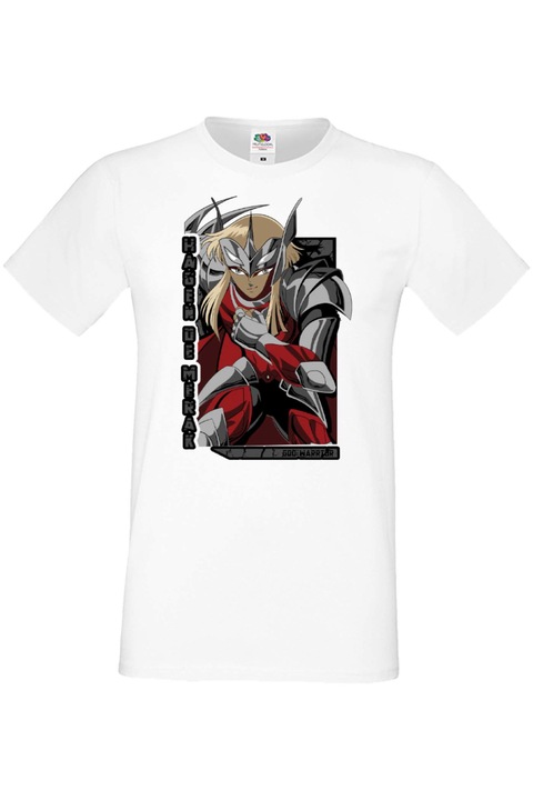 Férfi póló anime manga japan animation comics saint seiya knights zodiac pandora merak hagen Saint Seiya Knights of the Zodiac Merak Beta Hagen, Fehér