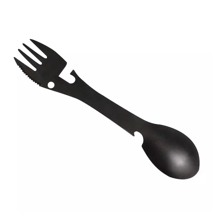 Ustensila Multifunctionala pentru Camping si Drumetii Tip Spork 5 in 1 G Glixicom®