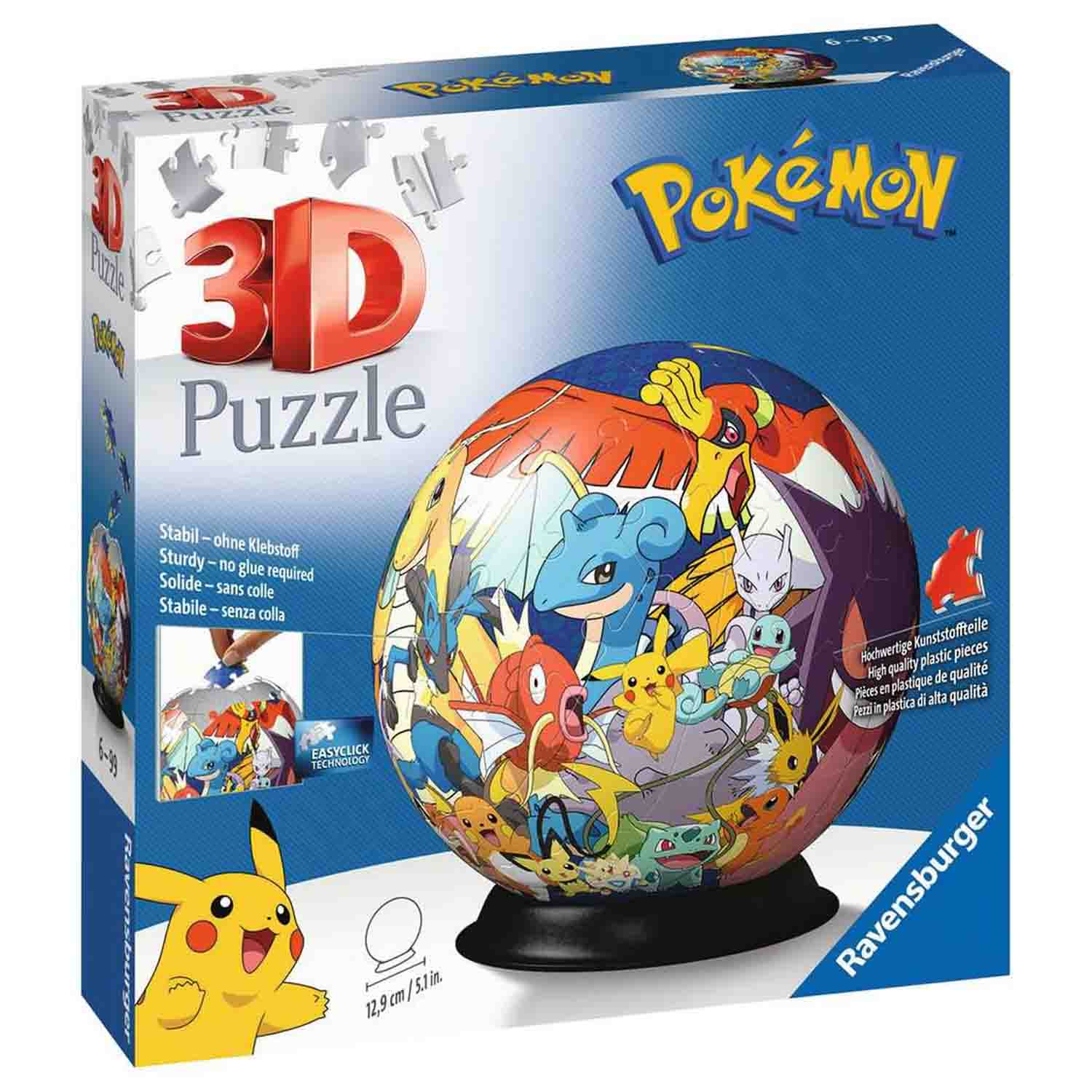 Puzzle 3D Ravensburger - Pokemon, 72 piese