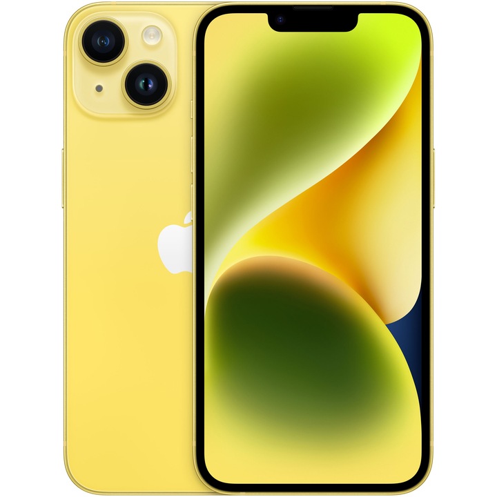Смартфон Apple iPhone 14, 256GB, 6GB RAM, 5G, Yellow
