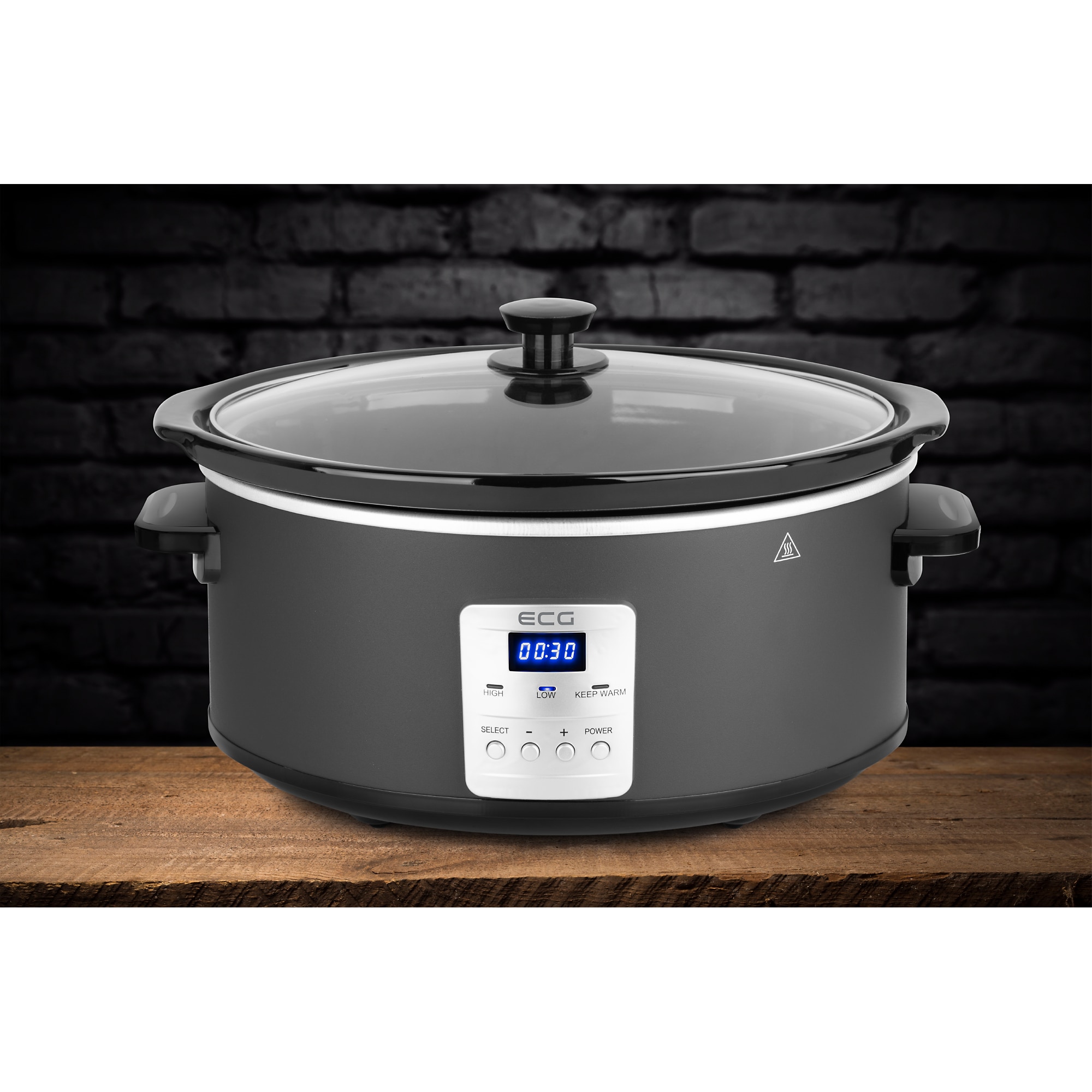 Oala electrica Slow cooker ECG PH 6530 Master, 6.5 litru, 270 W, vas