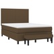vidaXL sötétbarna szövet rugós ágy matraccal 140 x 190 cm 59.7 kg 3136432