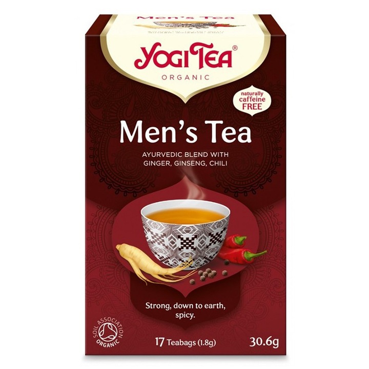 Set 2 x Ceai Bio pentru Barbati, Yogi Tea, 17 Plicuri, 30.6 g