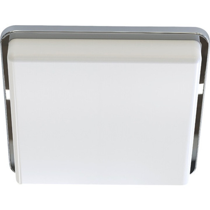 Плафон Tahoe E27 max. 2x15W, за баня IP44, хром/бял