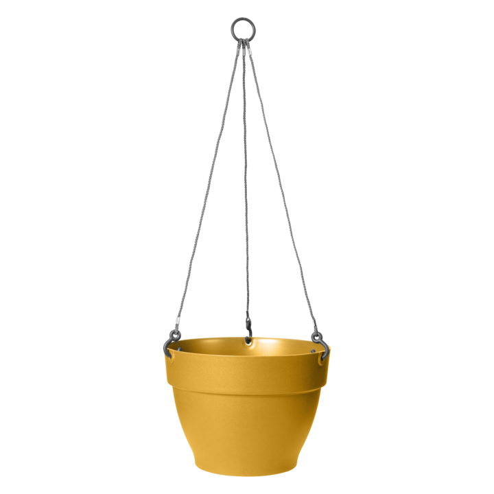 Ghiveci agatator Vibia Campana 26 cm, culoare galben