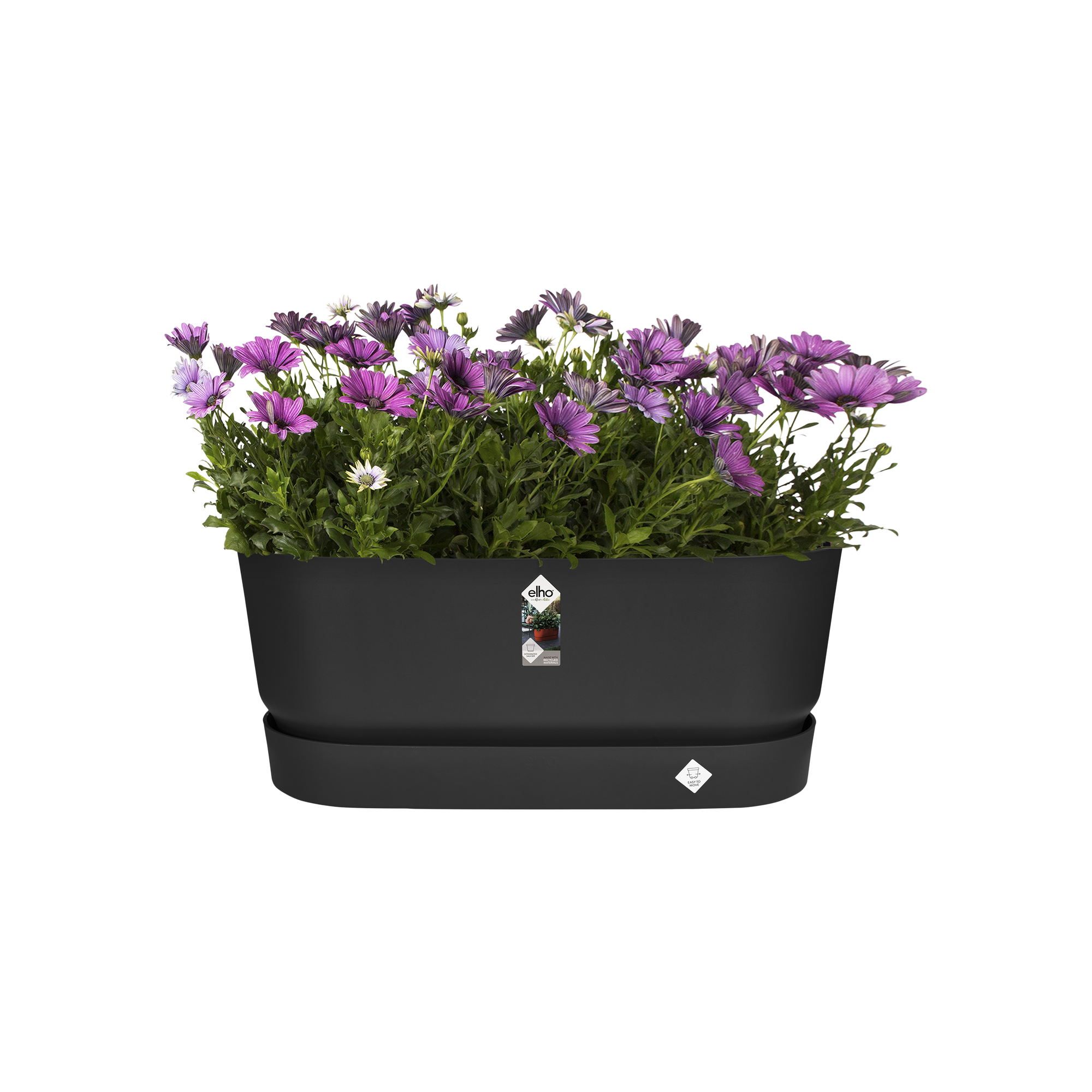 Kerekes ültetőgép Greenville teraszra 60 cm, fekete színben eMAG.hu