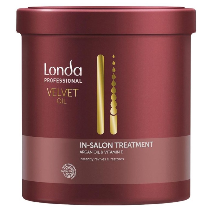 Set 2 x Tratament pentru Par Londa Professional Velvet Oil Treatment, cu Ulei de Argan, 750 ml