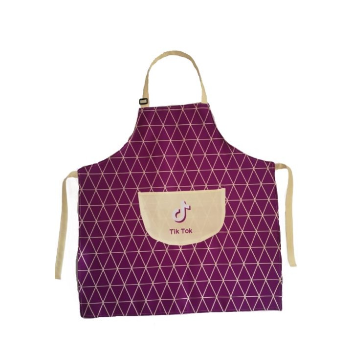 Sort de bucatarie, cu buzunar, impermeabil, 71x68 cm, mov