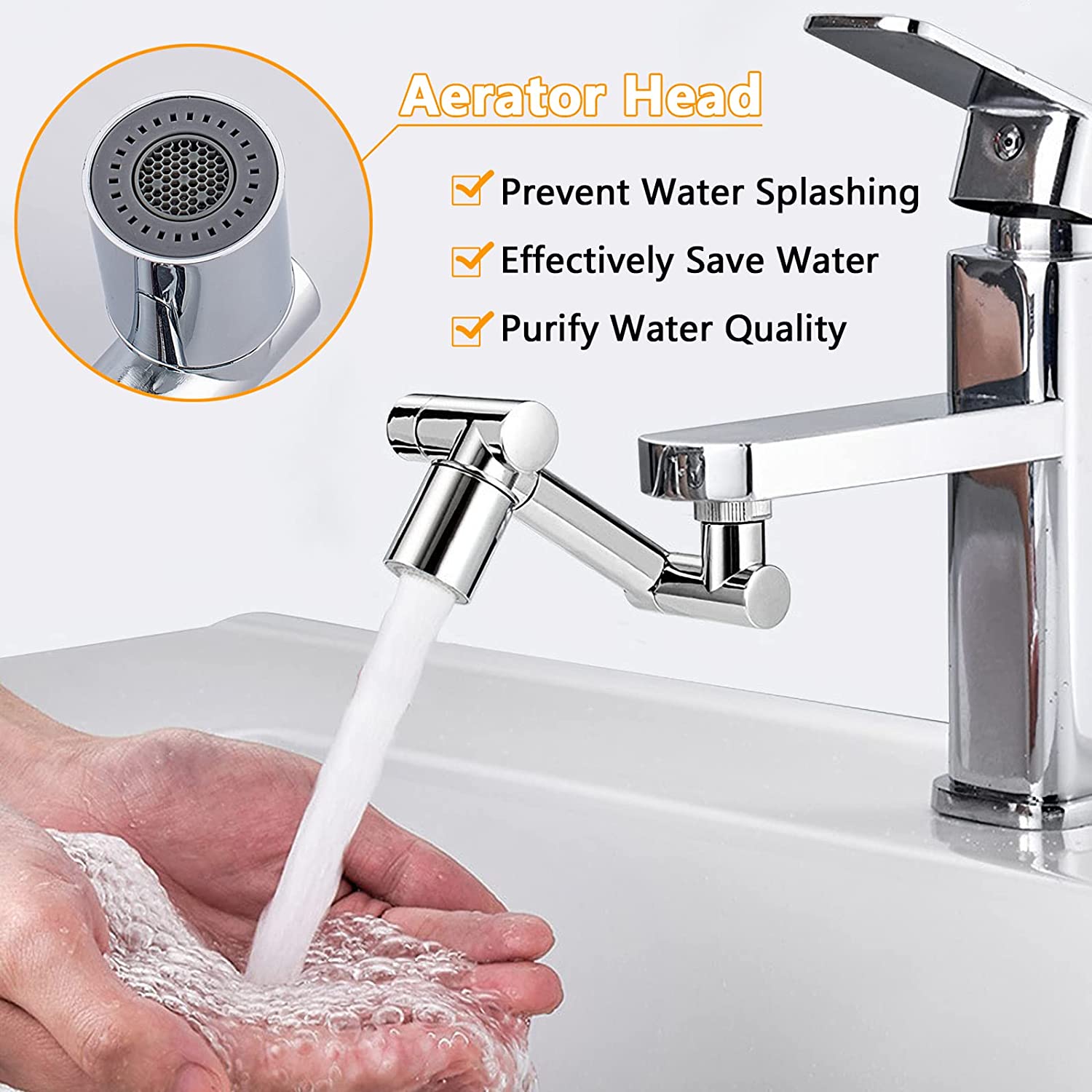 Адаптер за смесител, Хром, Сребрист - eMAG.bg