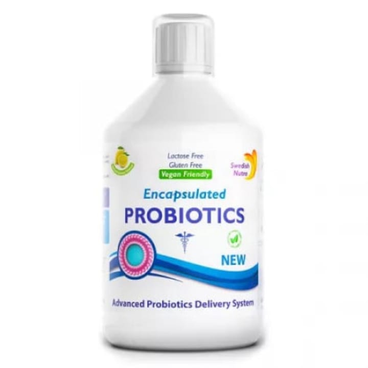 Пробиотична течност, Bifidobacterium lactis + витамин C + L-глутамин, шведска нутра, 500 ml