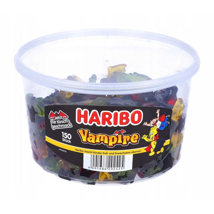 Jeleuri Vampire, Haribo, Aroma lemn dulce, 1.2 kg