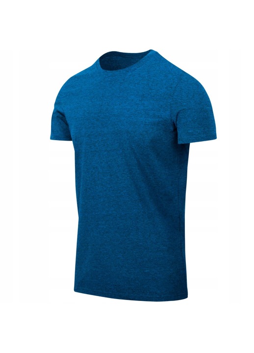 Férfi póló, Helikon-Tex, pamut/elasztán, vékony, kék melange, Melange kék